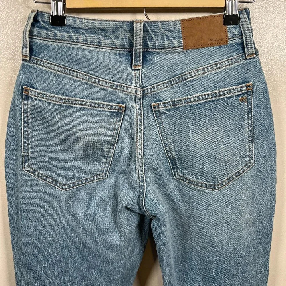 Madewell Curvy Perfect Vintage Jean Size 25 Petite Liland Light Wash Distressed - Picture 11 of 13